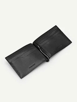 Embossed Leather Bi-Fold Money Clip<PEDRO Discount