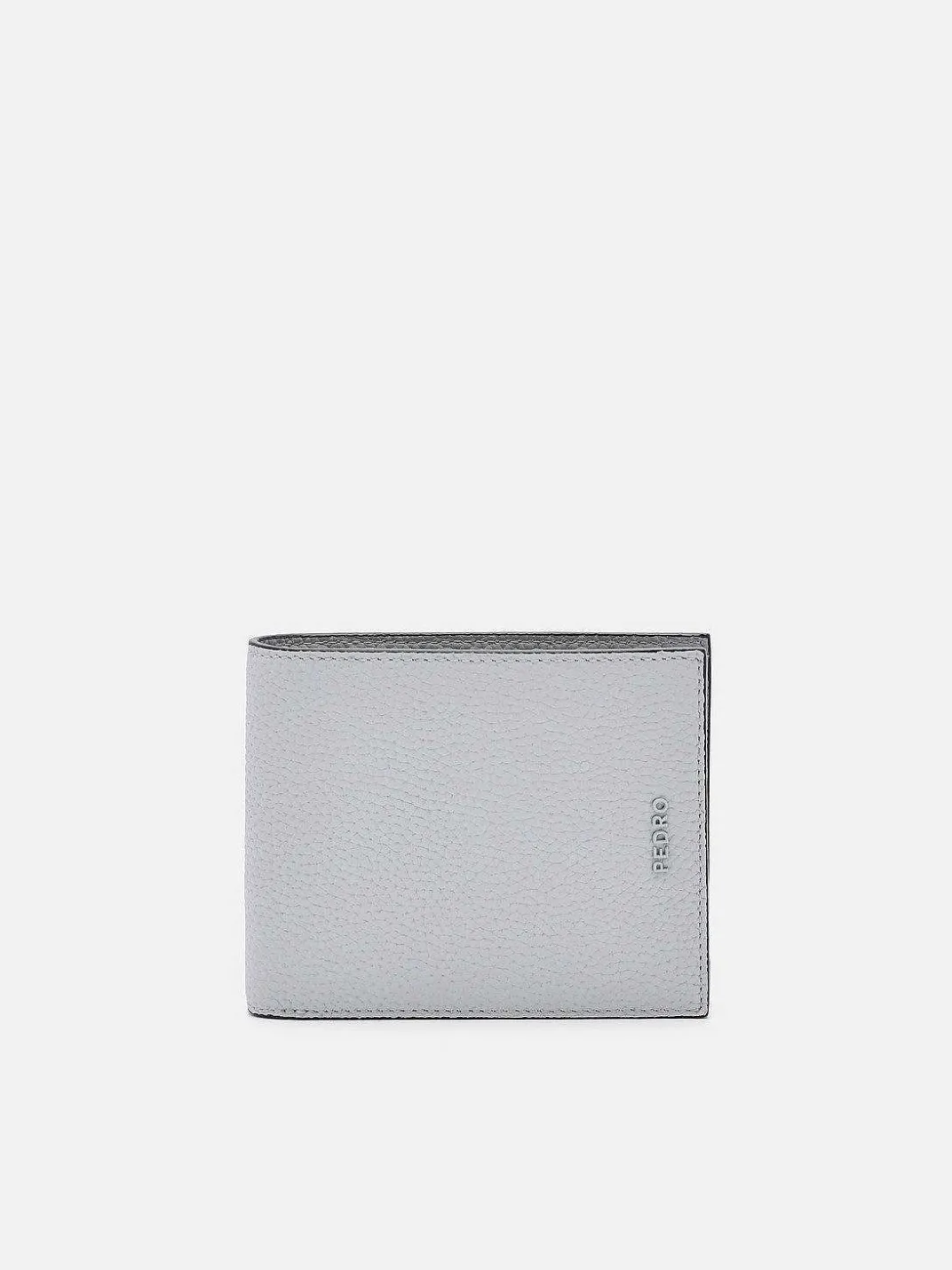 Embossed Leather Bi-Fold Wallet With Coin Pouch<PEDRO