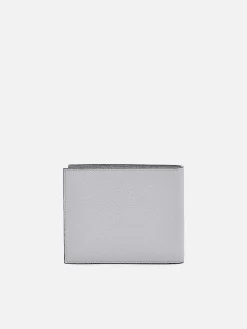 Embossed Leather Bi-Fold Wallet With Coin Pouch<PEDRO