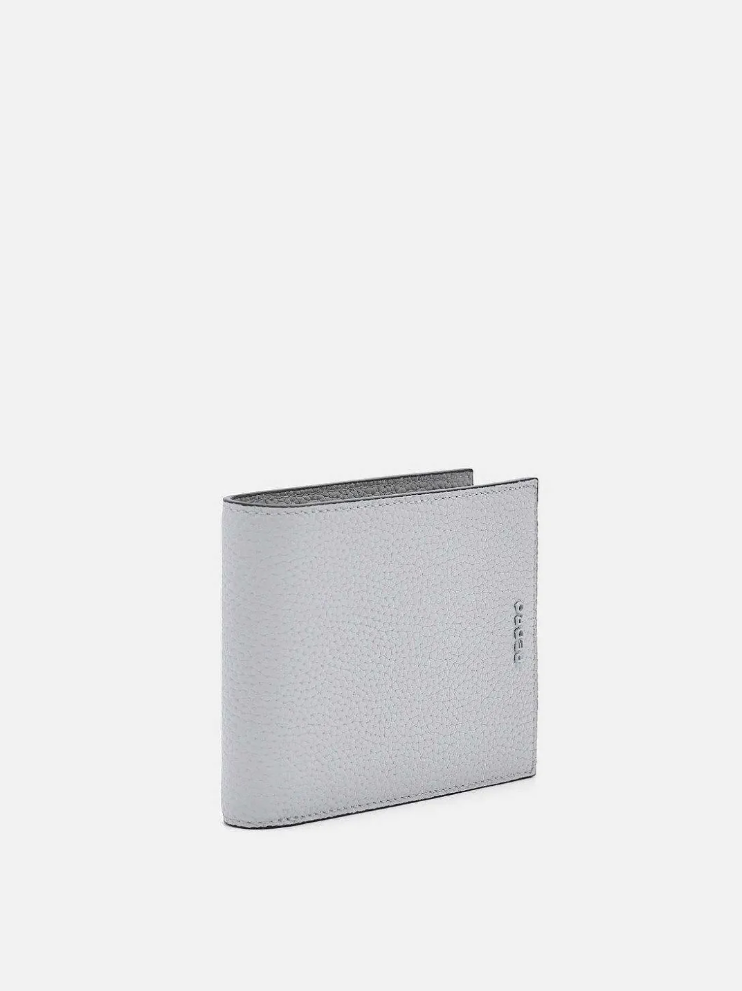 Embossed Leather Bi-Fold Wallet With Coin Pouch<PEDRO