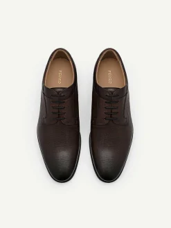 Embossed Leather Derby Shoes<PEDRO Best