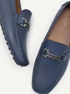Embossed Leather Driving Shoes<PEDRO Clearance