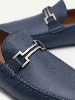 Embossed Leather Driving Shoes<PEDRO Clearance