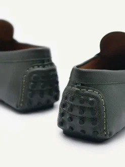 Embossed Leather Driving Shoes<PEDRO Clearance
