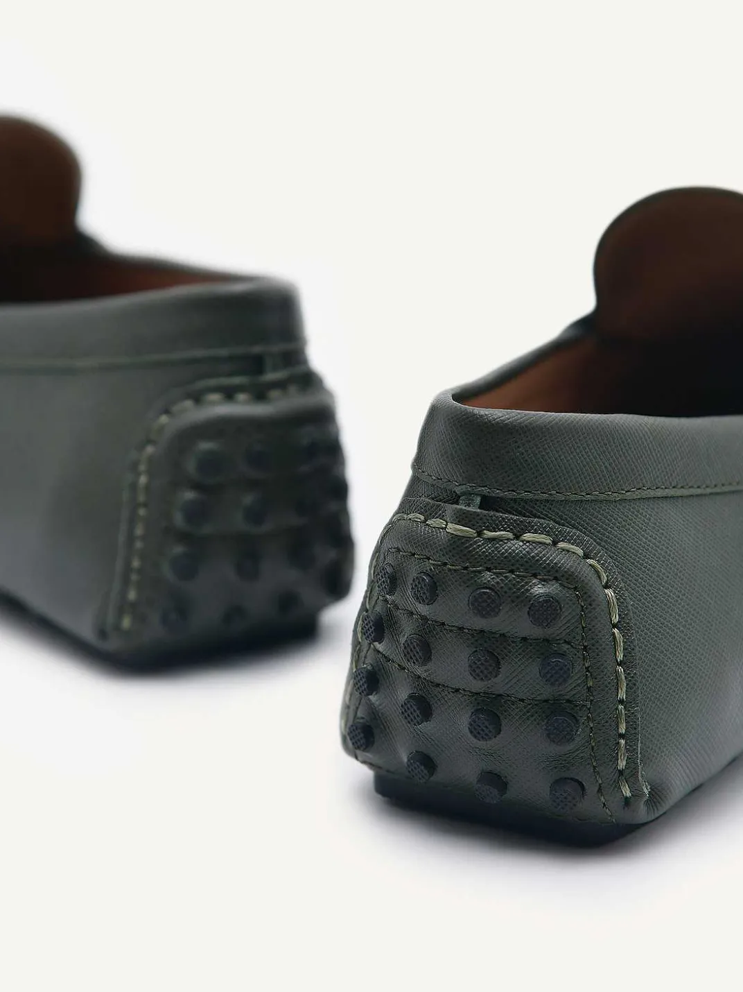Embossed Leather Driving Shoes<PEDRO Clearance
