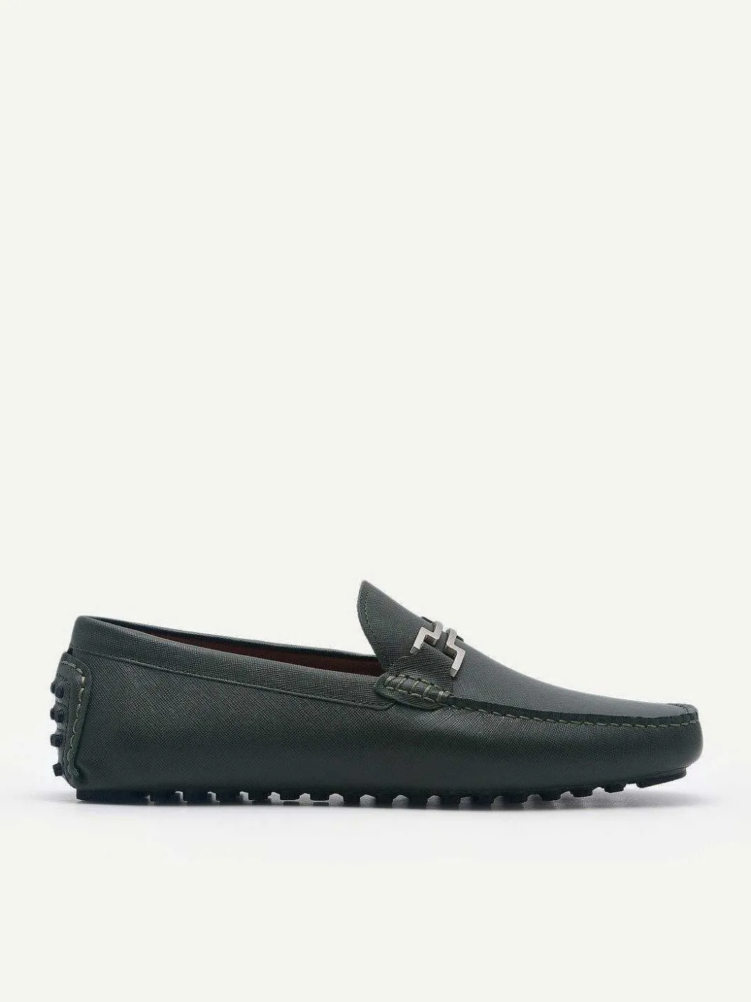 Embossed Leather Driving Shoes<PEDRO Clearance
