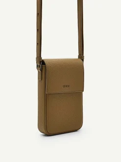 Embossed Leather Phone Pouch<PEDRO Online