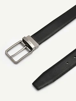 Embossed Leather Reversible Pin Belt<PEDRO Sale