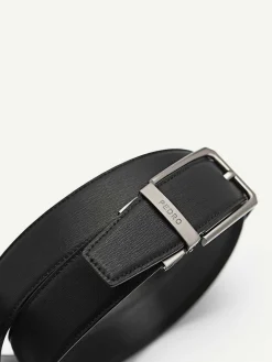 Embossed Leather Reversible Pin Belt<PEDRO Sale