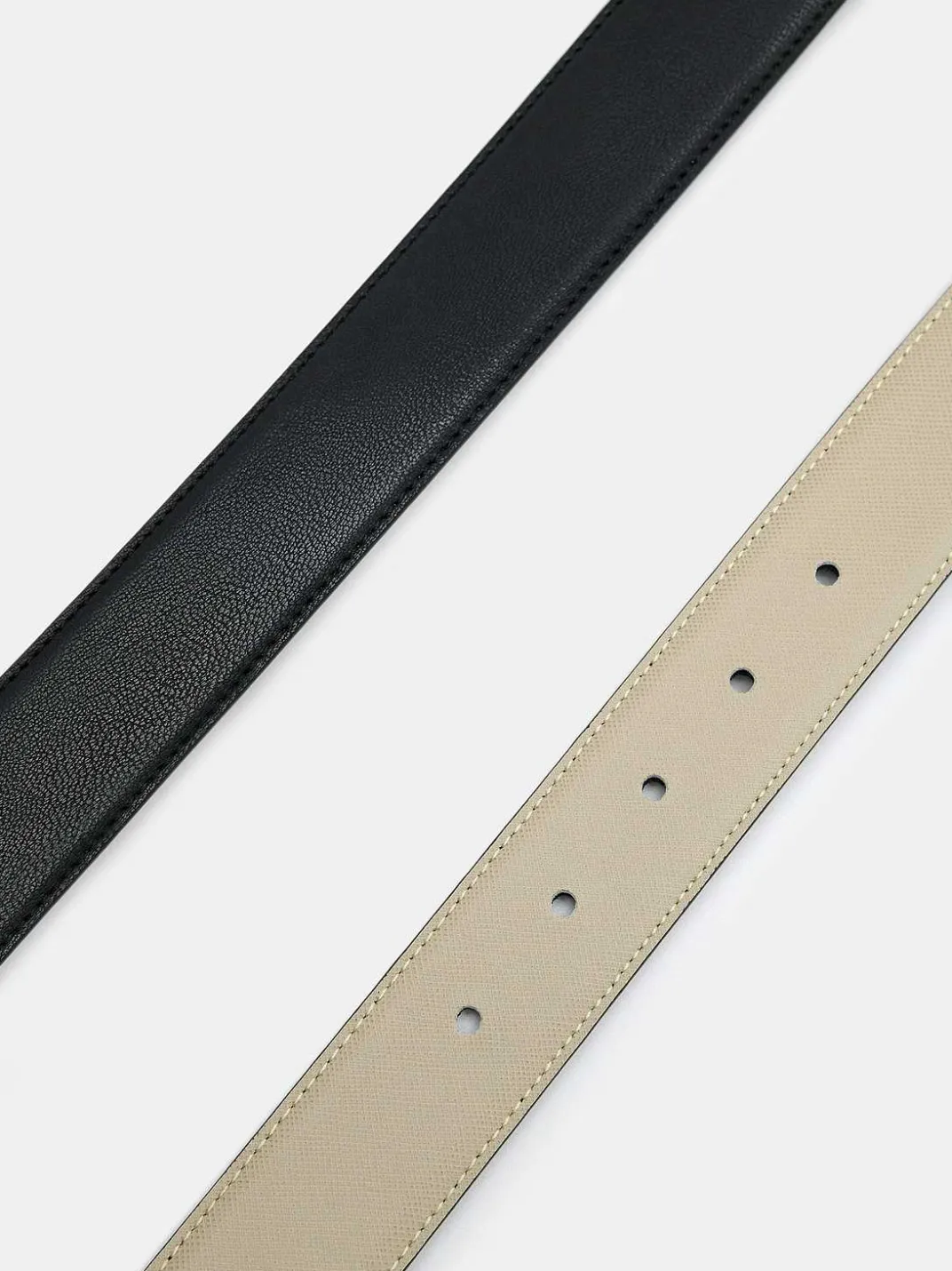 Embossed Leather Reversible Pin Belt<PEDRO Outlet