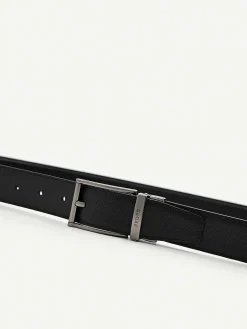 Embossed Leather Reversible Pin Belt<PEDRO Discount