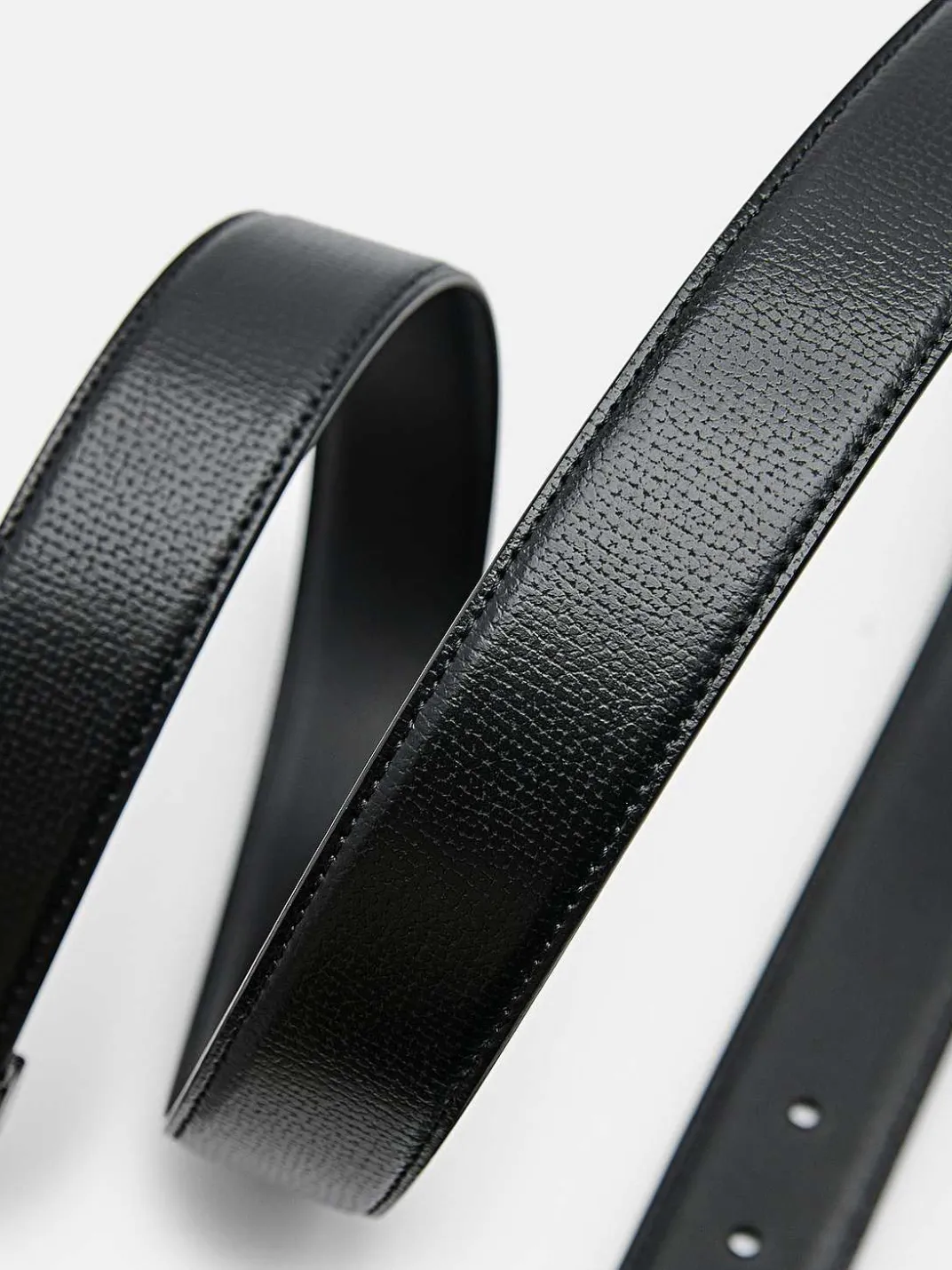 Embossed Leather Reversible Pin Belt<PEDRO Sale