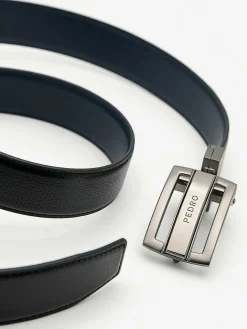 Embossed Leather Reversible Tang Belt<PEDRO Discount