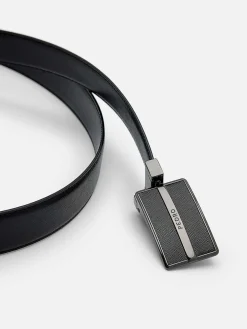 Embossed Leather Reversible Tang Belt<PEDRO Online