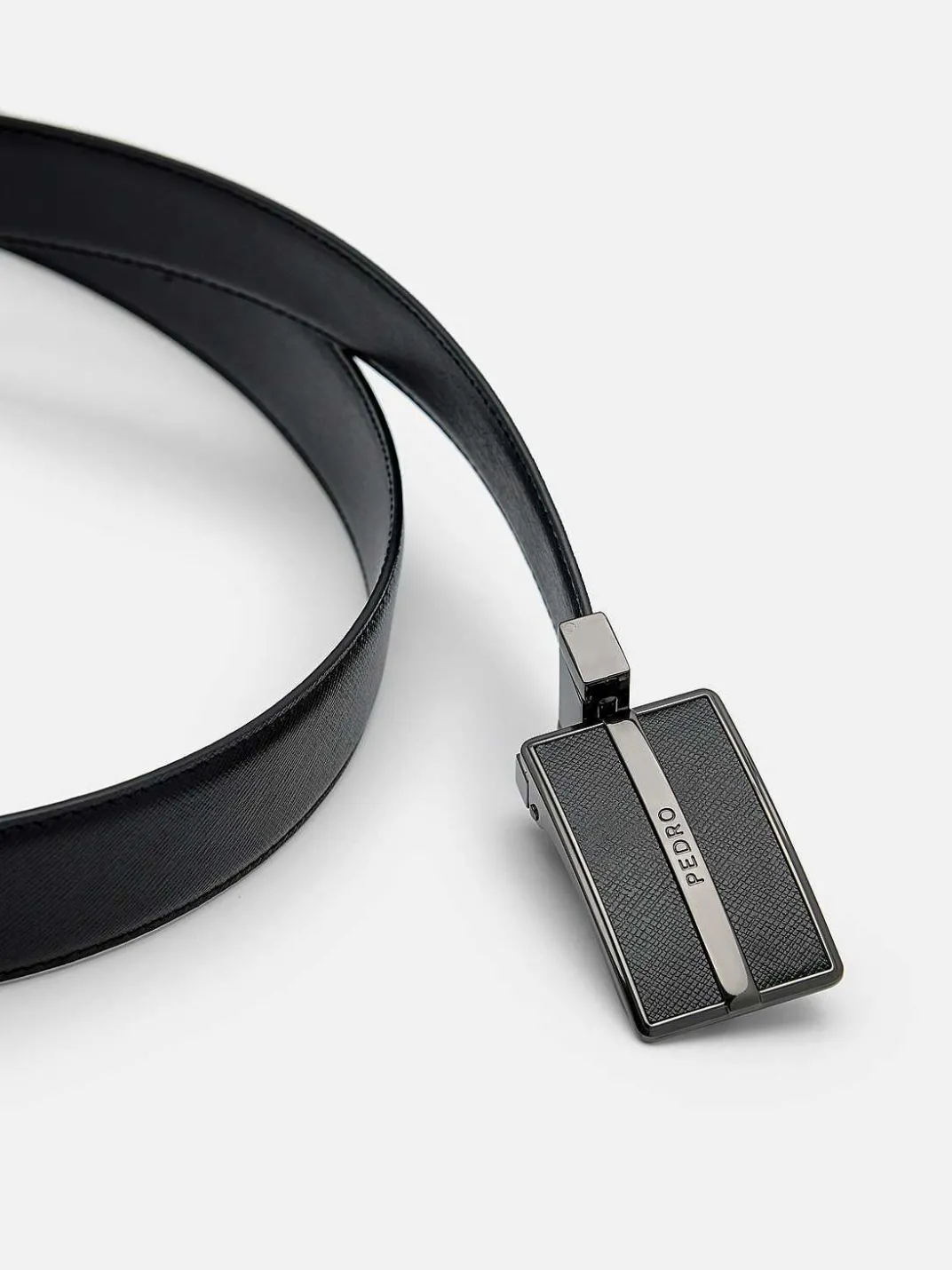 Embossed Leather Reversible Tang Belt<PEDRO Online