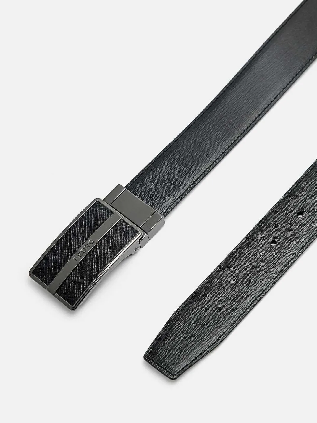 Embossed Leather Reversible Tang Belt<PEDRO Online