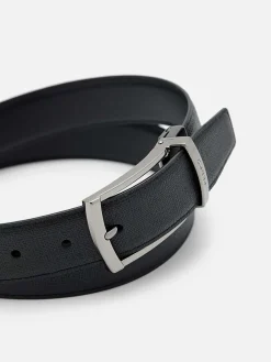 Embossed Leather Reversible Pin Belt<PEDRO Online