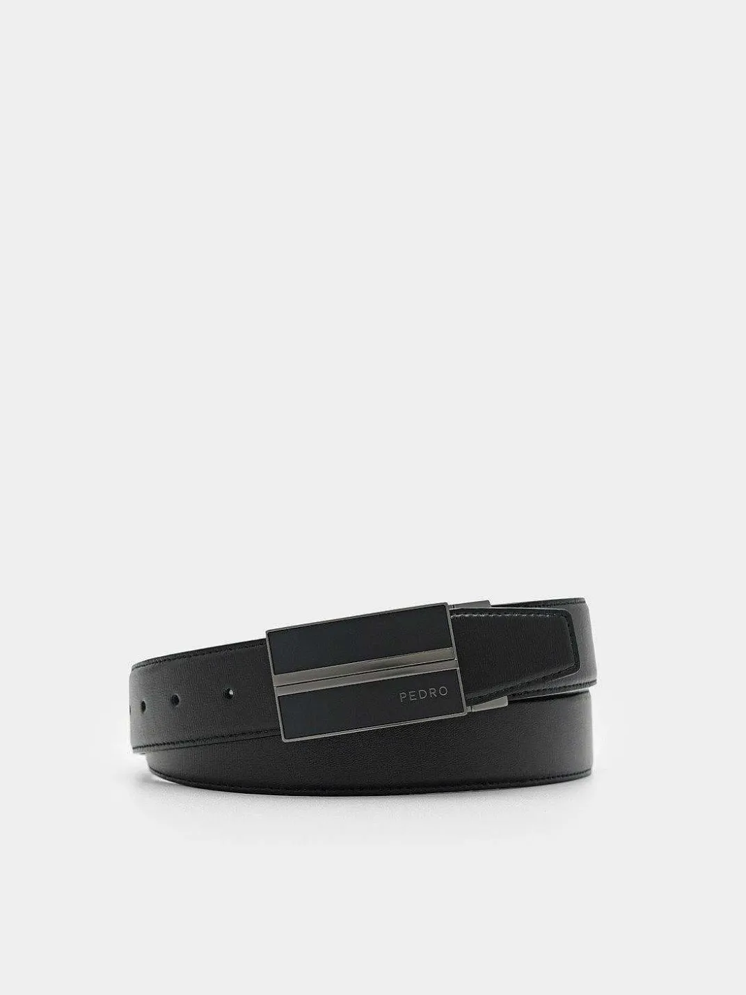 Embossed Leather Reversible Tang Belt<PEDRO Hot