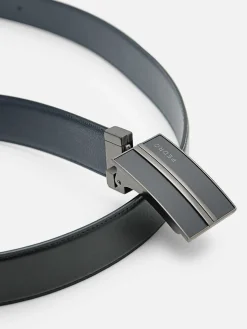 Embossed Leather Reversible Tang Belt<PEDRO Hot