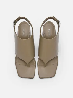 Este Leather Heel Sandals<PEDRO Hot