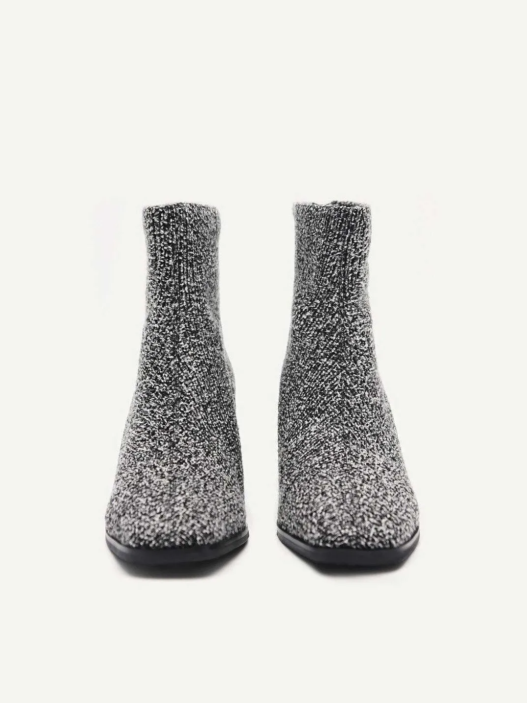 Eva Tweed Heel Ankle Boots<PEDRO