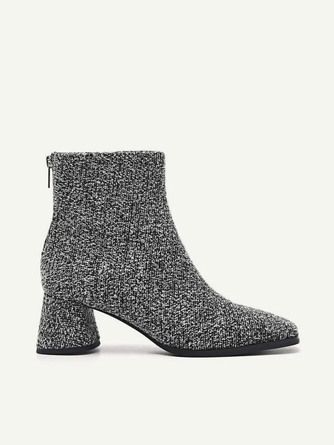 Eva Tweed Heel Ankle Boots<PEDRO