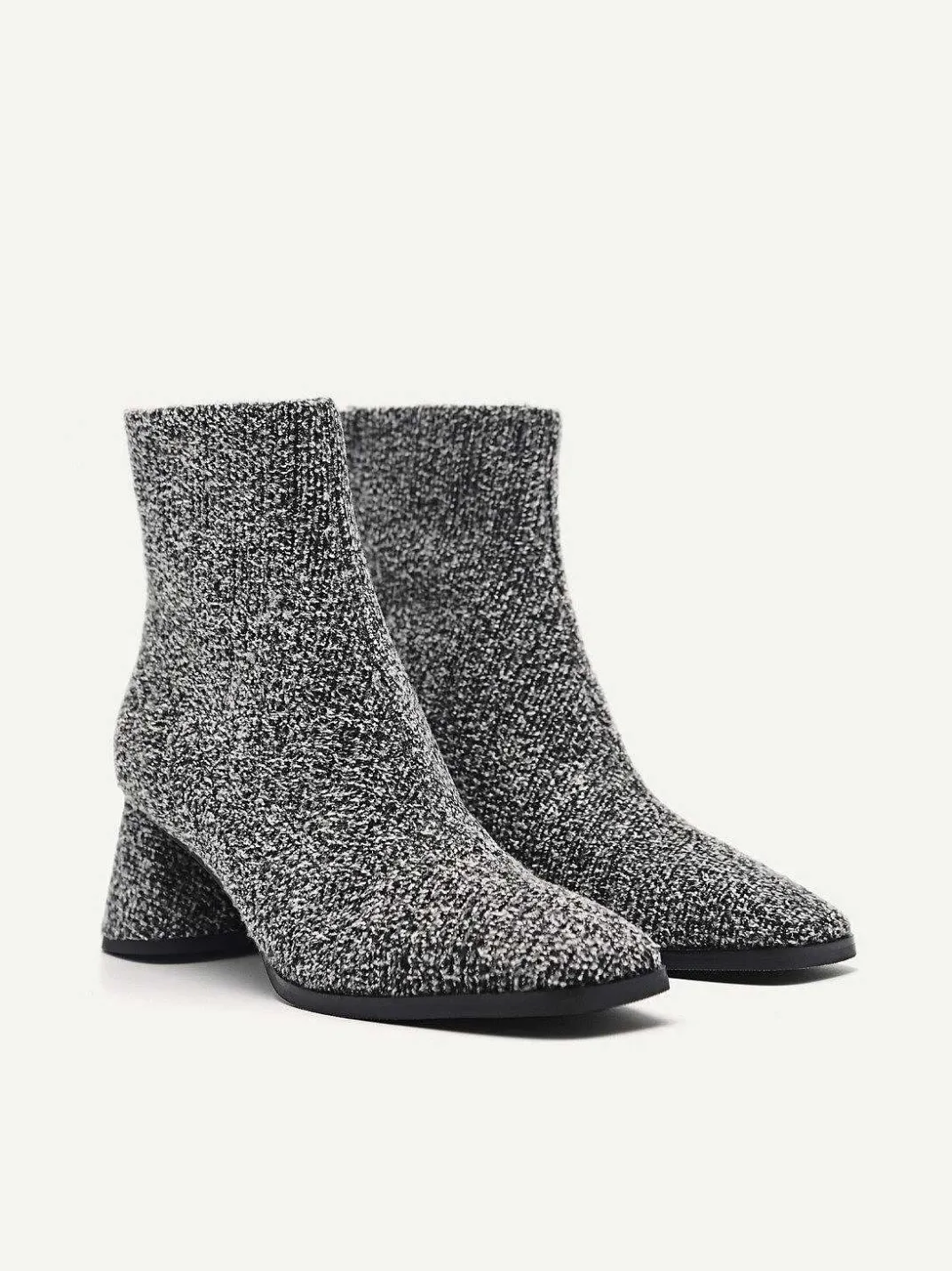 Eva Tweed Heel Ankle Boots<PEDRO