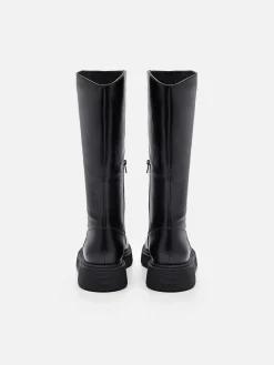 Flo Leather Knee Boots<PEDRO