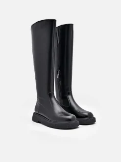 Flo Leather Knee Boots<PEDRO