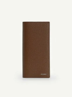 Full-Grain Long Leather Wallet<PEDRO Sale