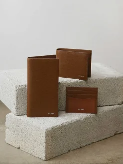 Full-Grain Long Leather Wallet<PEDRO Sale