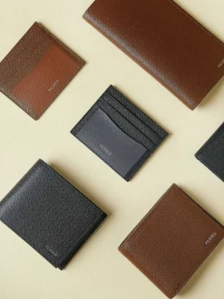 Full-Grain Long Leather Wallet<PEDRO Sale