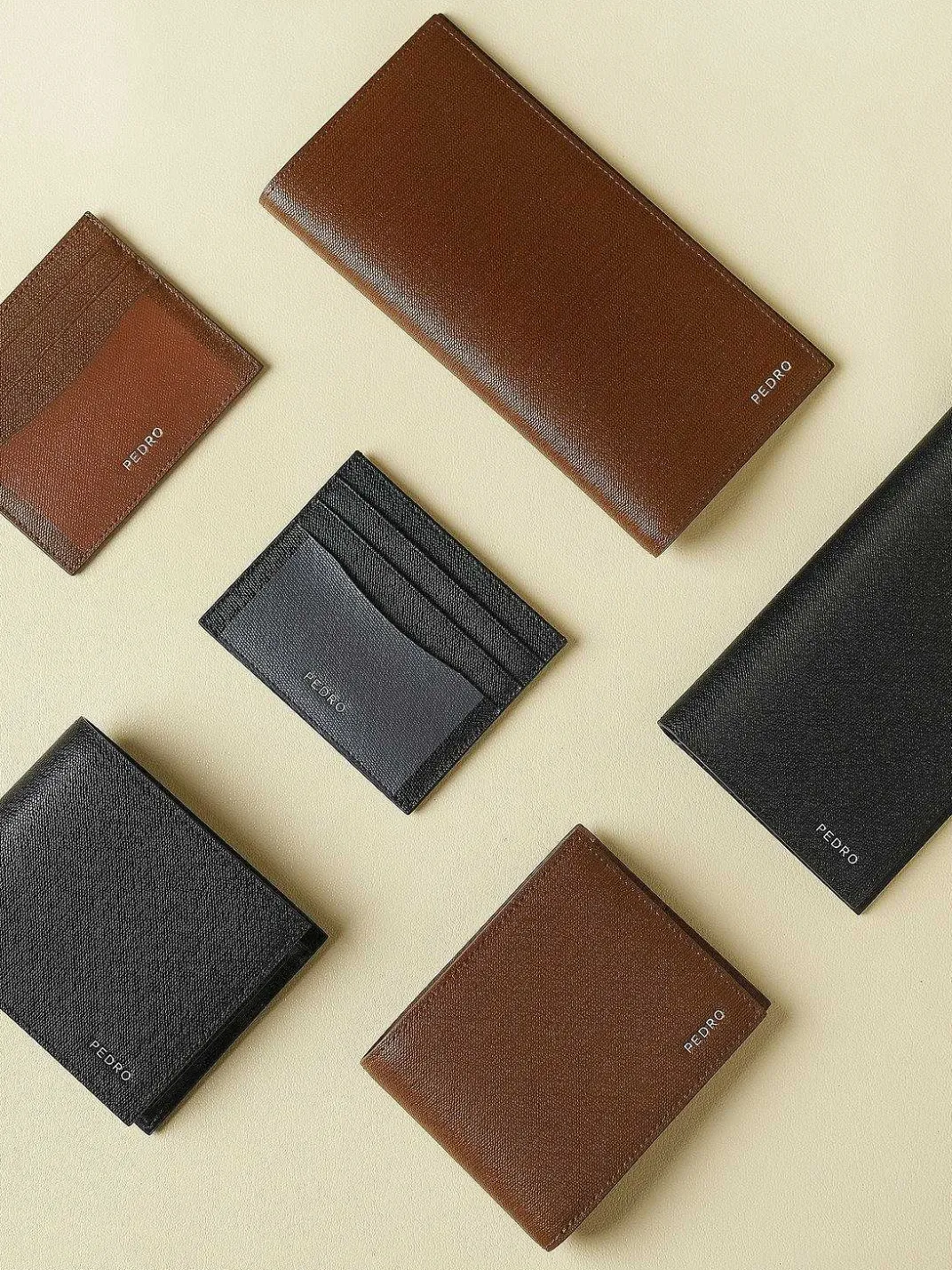 Full-Grain Long Leather Wallet<PEDRO Online