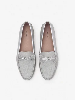 Glitter Bow Driving Shoes<PEDRO Clearance