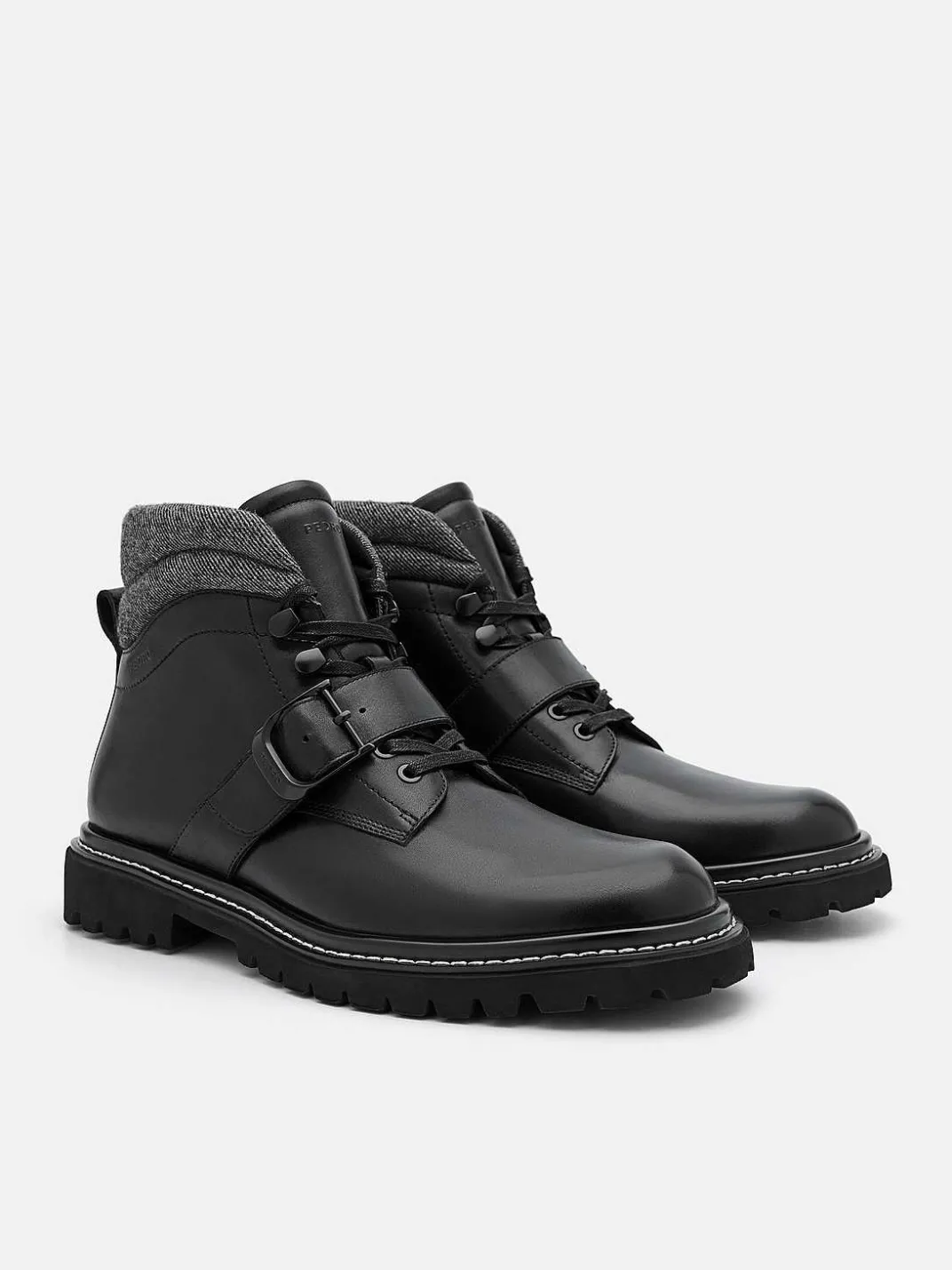 Helix Leather Boots<PEDRO