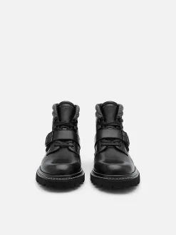 Helix Leather Boots<PEDRO
