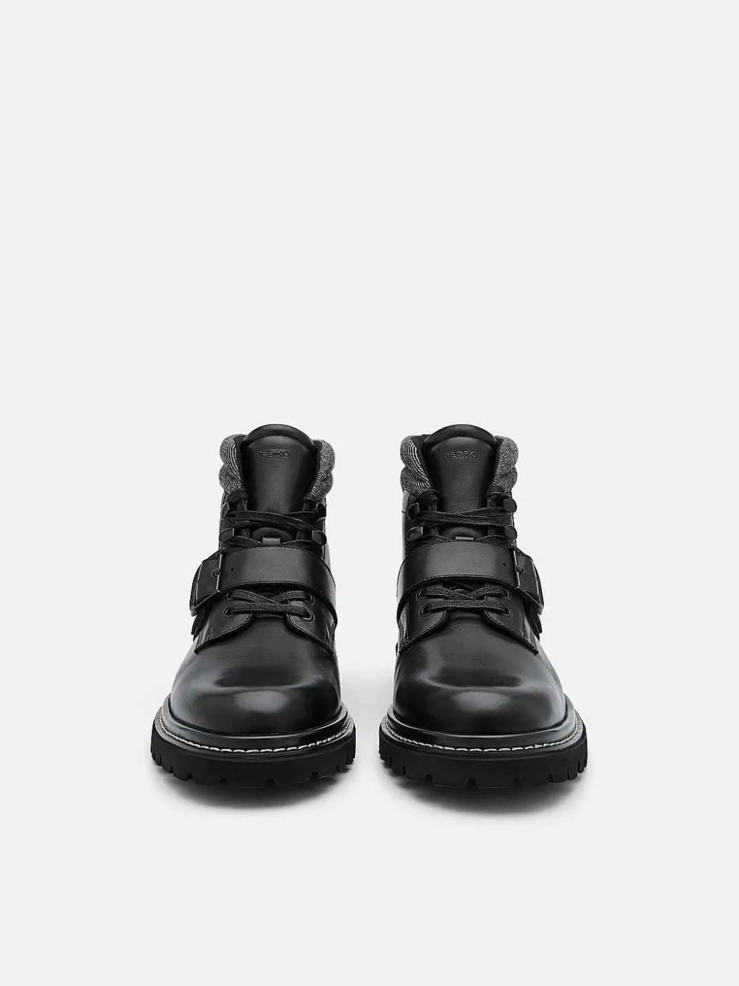 Helix Leather Boots<PEDRO