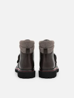 Helix Leather Boots<PEDRO