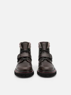 Helix Leather Boots<PEDRO