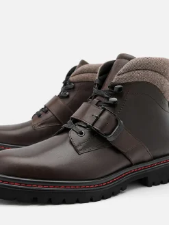 Helix Leather Boots<PEDRO