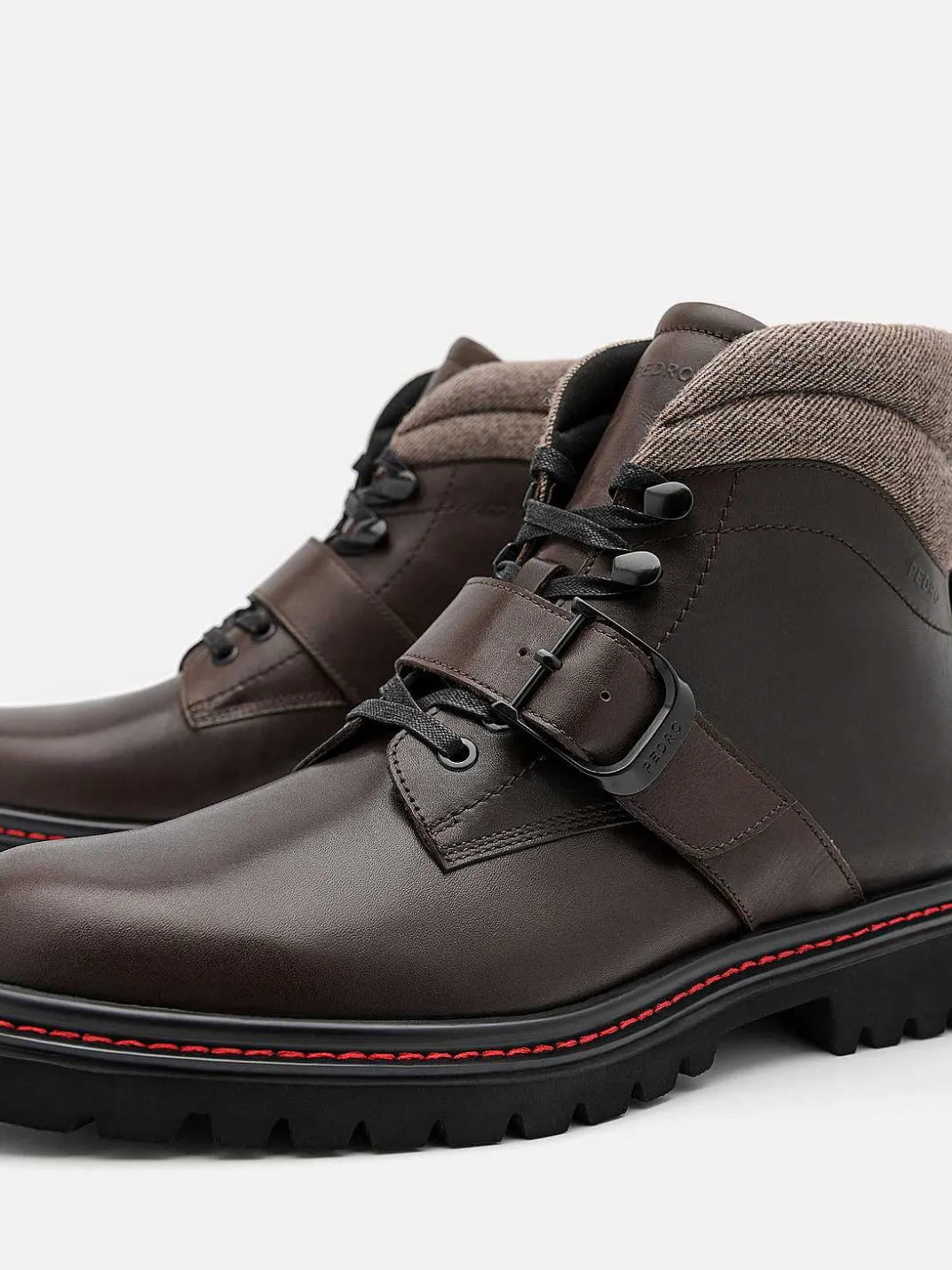 Helix Leather Boots<PEDRO
