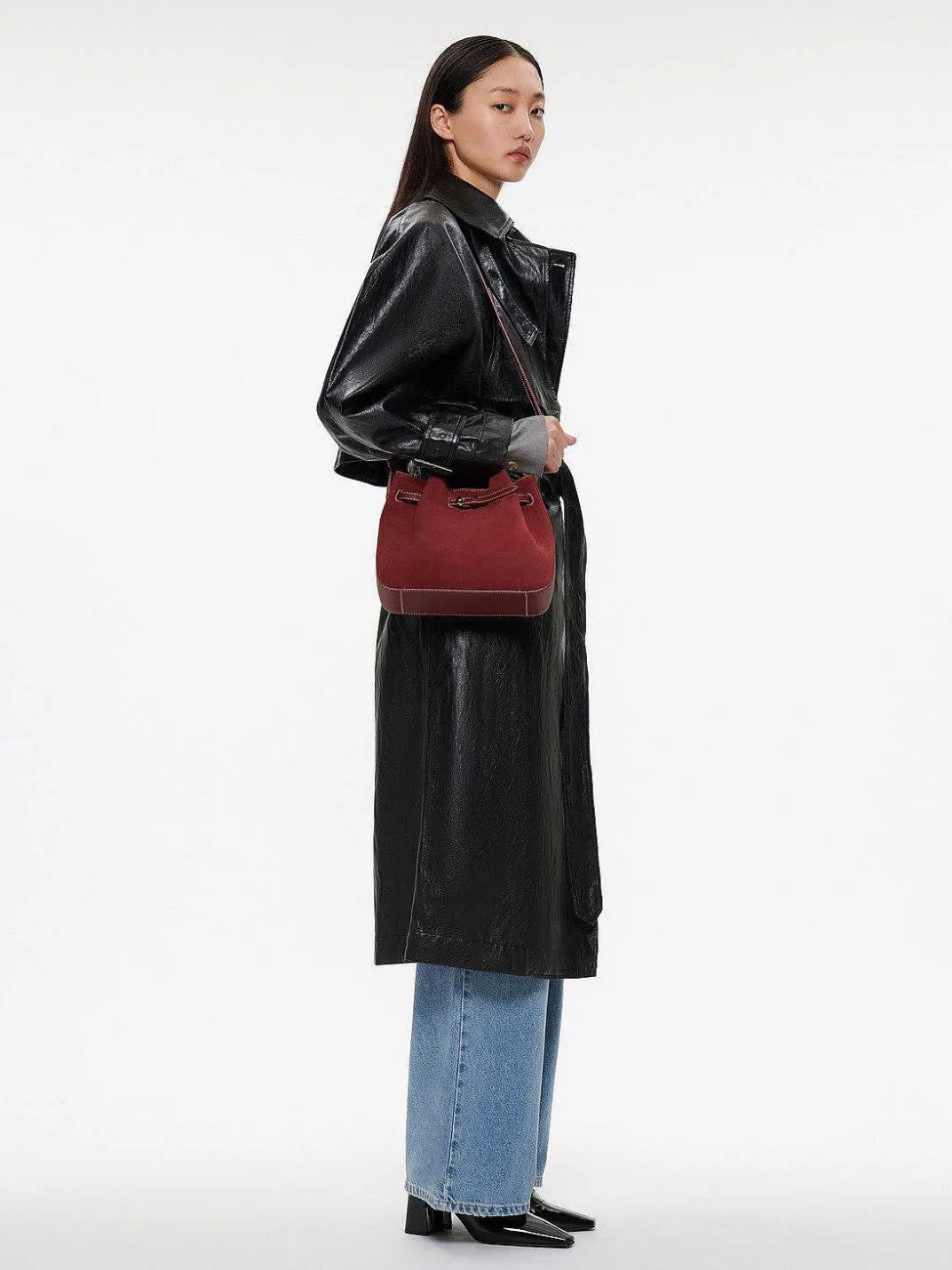 Helix Leather Bucket Bag<PEDRO Hot