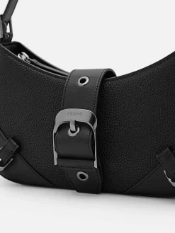 Helix Leather Shoulder Bag<PEDRO