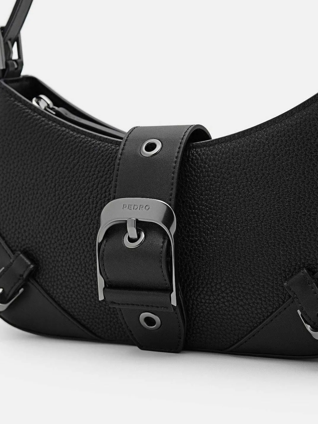 Helix Leather Shoulder Bag<PEDRO