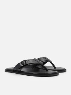 Helix Leather Thong Sandals<PEDRO