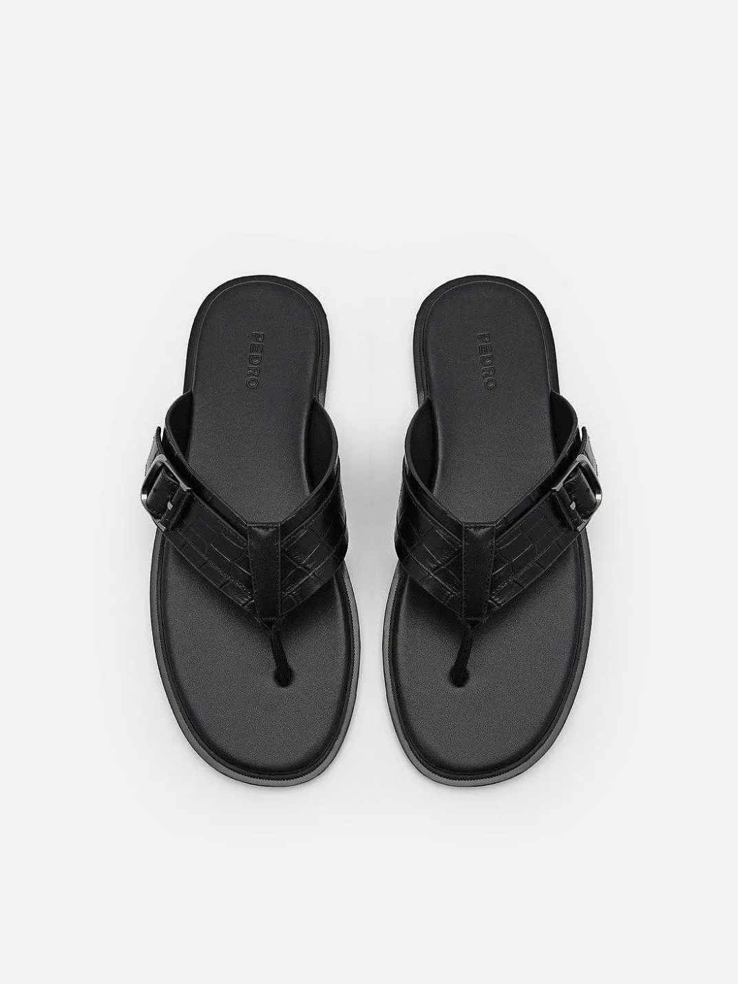 Helix Leather Thong Sandals<PEDRO