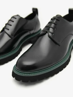 Hendrix Leather Derby Shoes<PEDRO Sale
