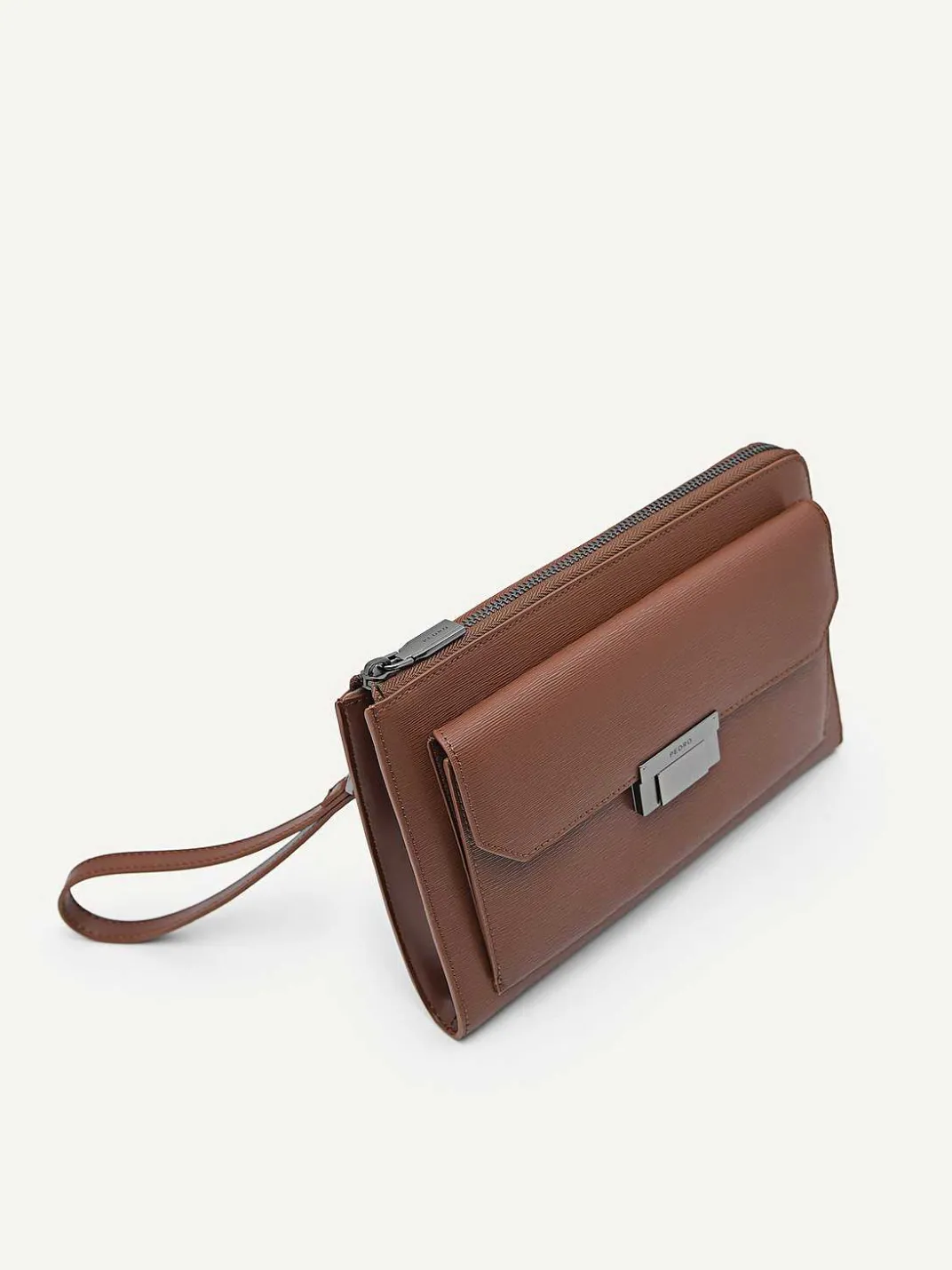 Henry Leather Clutch Bag<PEDRO New