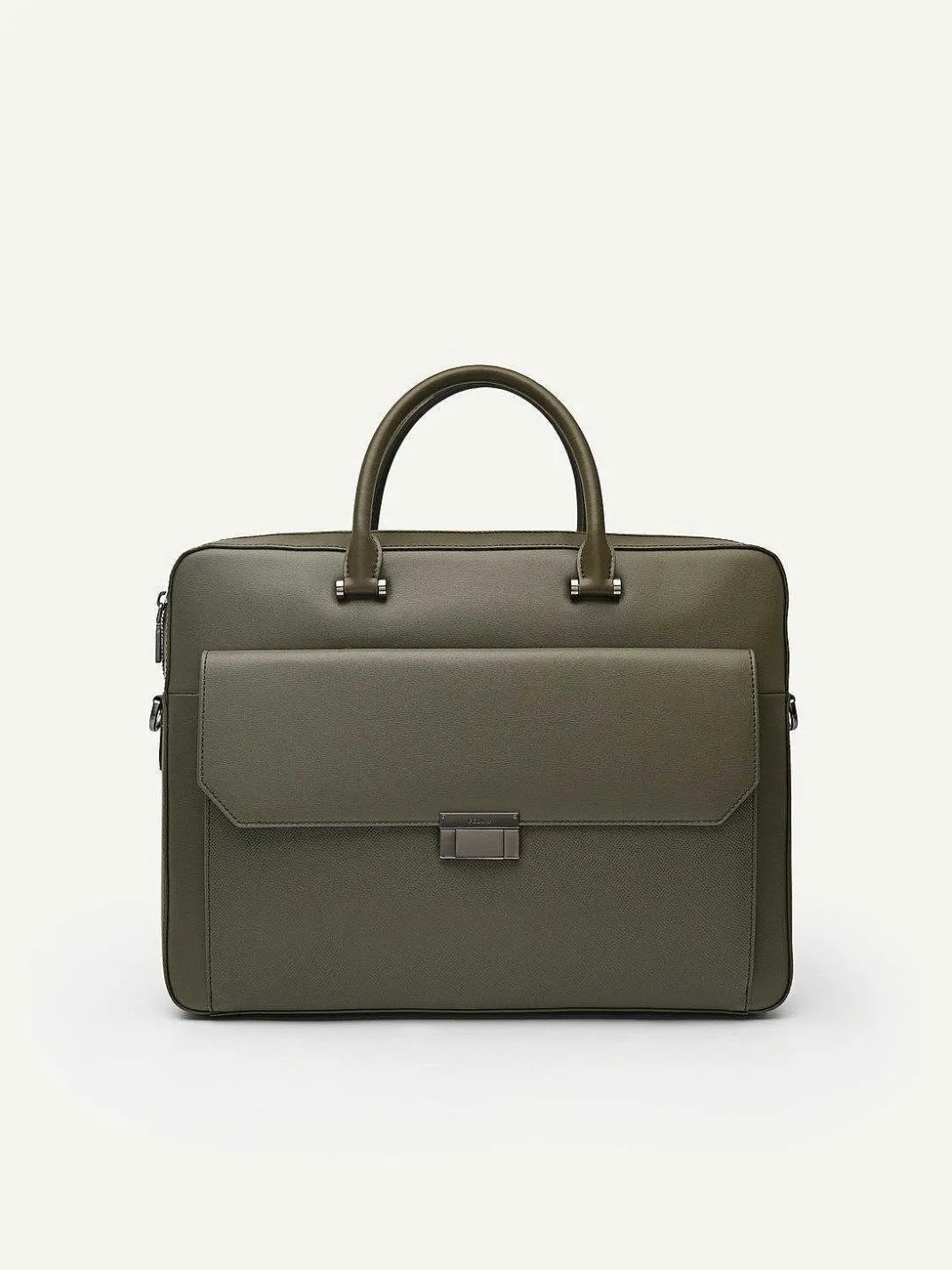 Henry Textured Leather Briefcase<PEDRO New