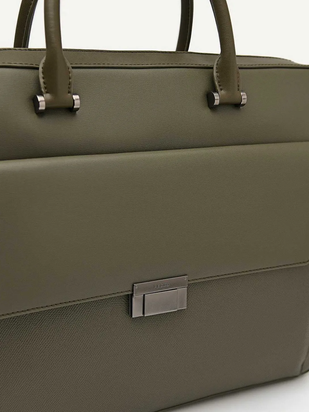 Henry Textured Leather Briefcase<PEDRO New